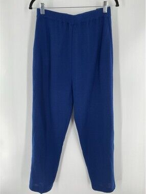 Essential Elements Women’s Acrylic And Wool Sweater Pants Blue M 103